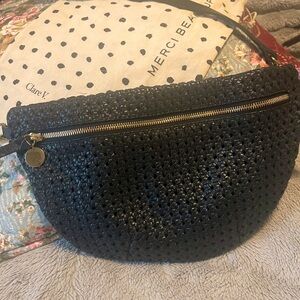 Clare V. Rattan crossbody bag